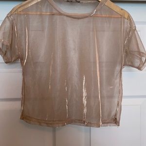 Sheer crop top
